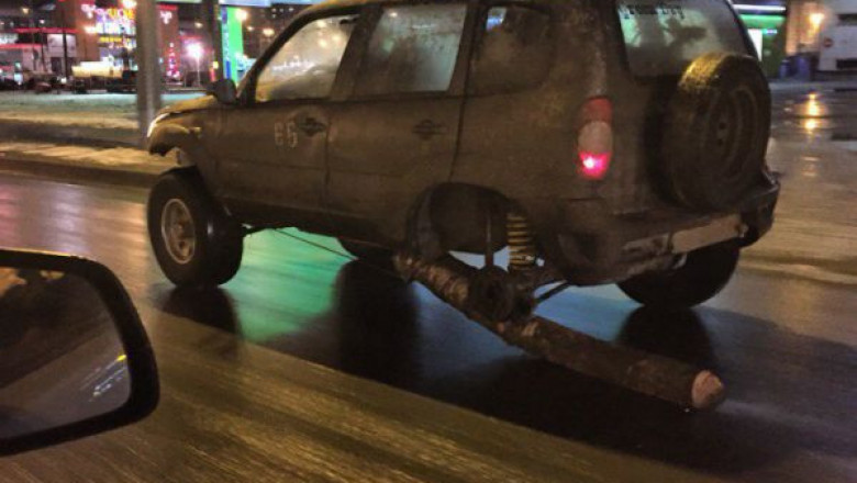 Вместо колеса бревно