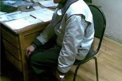 Нарушитель порядка в отделении полиции