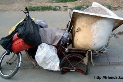 Груженный велосипед