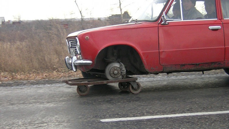 Роликовая доска вместо колеса