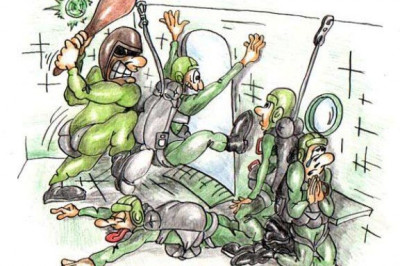 Люди среди облаков