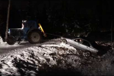 Встреча дрифтера и пьяного тракториста