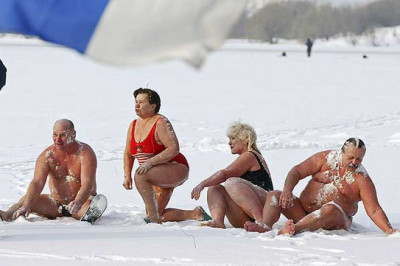 Моржи обожают зиму