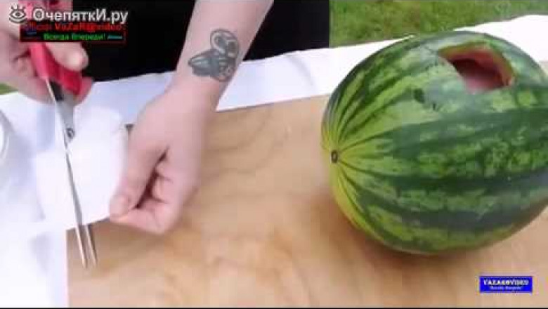 Арбузный коктейль за две минуты