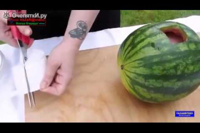 Арбузный коктейль за две минуты