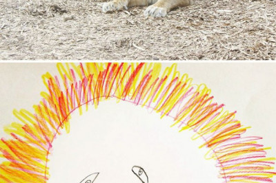 Перерисованные рисунки детей