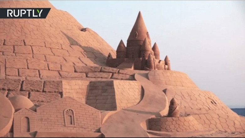 Самый высокий замок из песка 