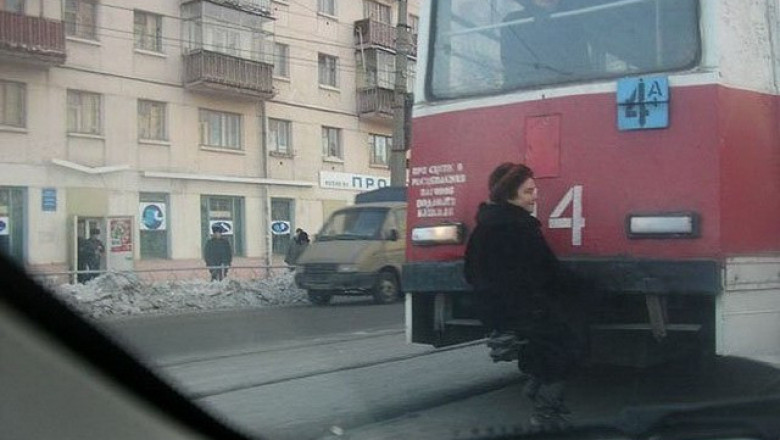 С ветерком на трамвае