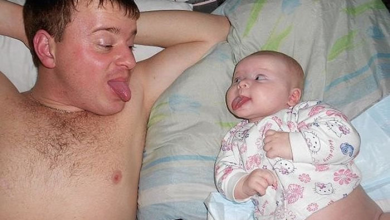 Малыш весь в папу