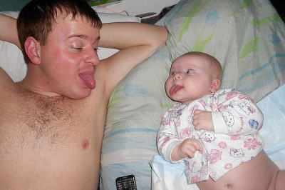 Малыш весь в папу