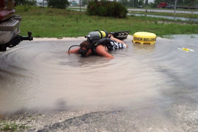 Дайверы проходят подготовку