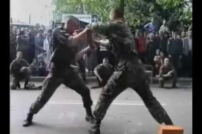 Солдат против кирпича