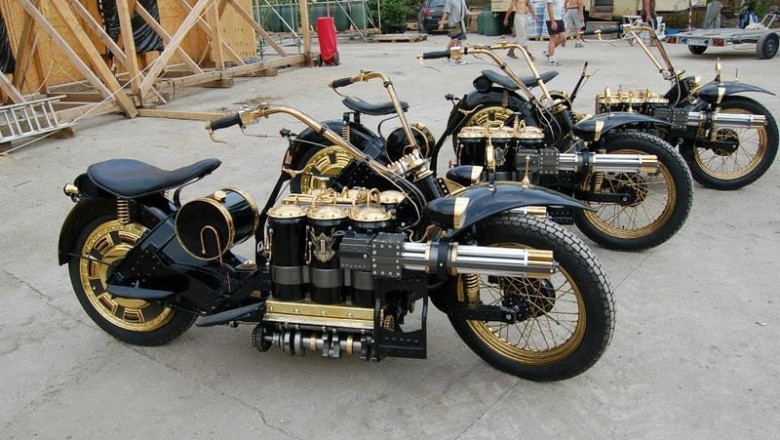 Нереально крутые мотоциклы в стиле стимпанк 
