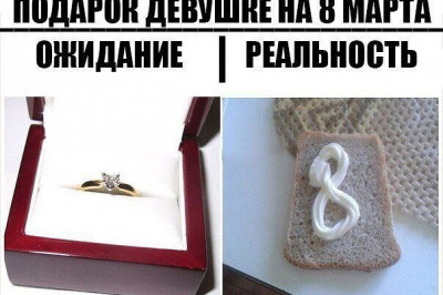 Ожидание и реальность от подарка