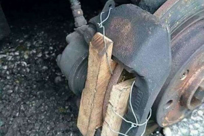 Резко затормозил