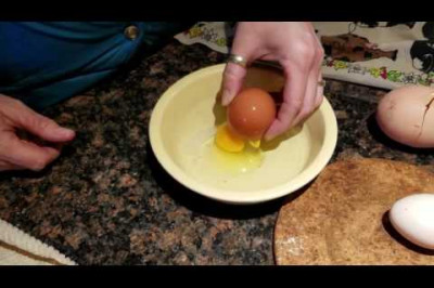 Курица снесла слишком большое яйцо