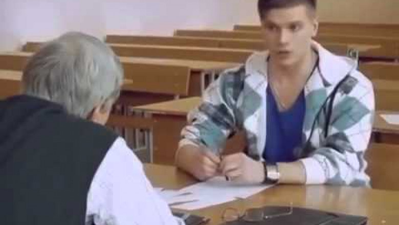 Студент на экзамене