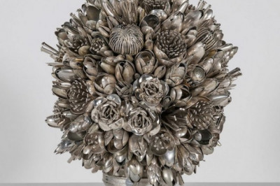 Цветы из столовых приборов