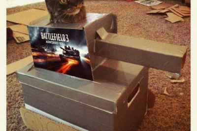 Коробка танк для домашнего питомца