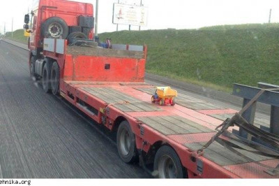 Перевозка негабаритного груза тралами