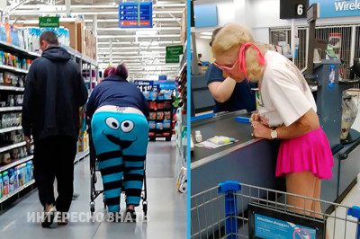 Безумные наряды посетителей магазинов 