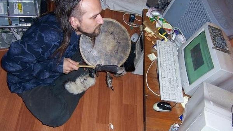 Шаманский бубен для установки ОС