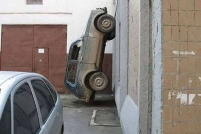 Удачно припарковали автомобили