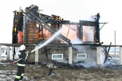 Пожар в сервисном центре