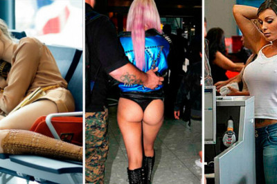 Кадры , заснятые в аэропорту 