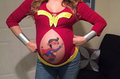 Прикольные костюмы на Хэллоуин для беременных