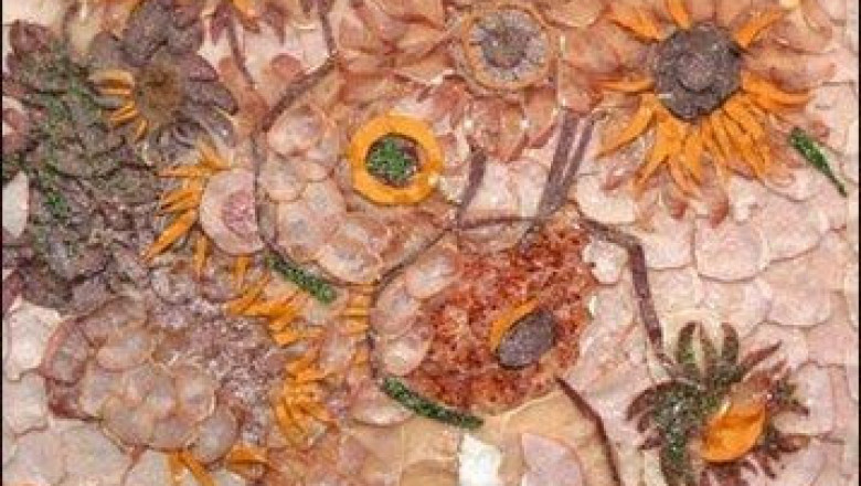 Произведение искусств из мяса 