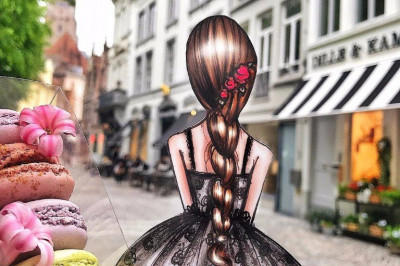 Совмещение фотографии с рисунком 