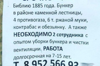 Объявления для удивления 