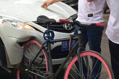 Столкновения велосипедов с автомобилями 