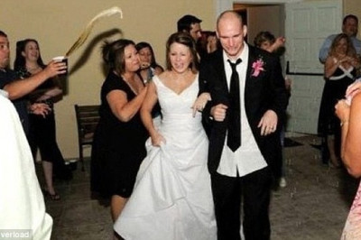 Самые курьезные свадебные фотографии