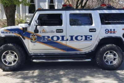 Непривычный полицейский автомобиль 