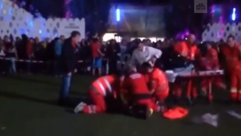 Акробат разбился на глазах у зрителей 