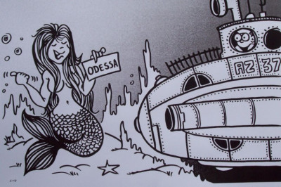 Спасатель Жора, не умеющий плавать, на одесском пляже Ланжерон подбадривает утопающих свежими анекдотами