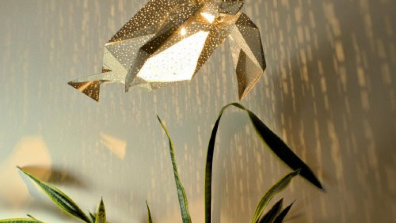 Оригинальные абажуры из бумаги 