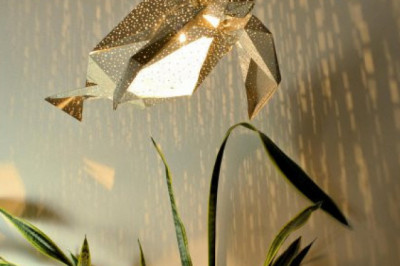 Оригинальные абажуры из бумаги 