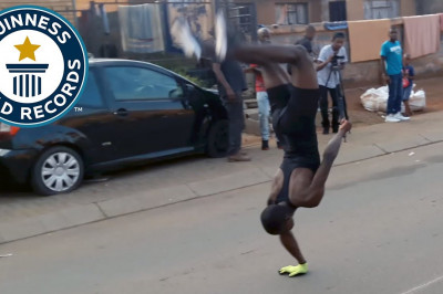 Сальто на одной руке 