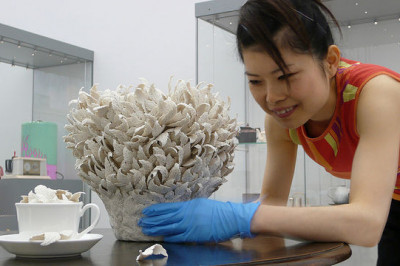 Цветы из керамики  Хитоми Хосоно 