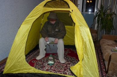 Зимняя рыбалка во всей красе 