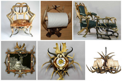 Рога животных - отличная вещь для декора 