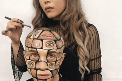 Жутковатый макияж от Мими Чой 