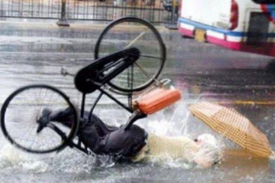 Курьезные ситуации с велосипедистами