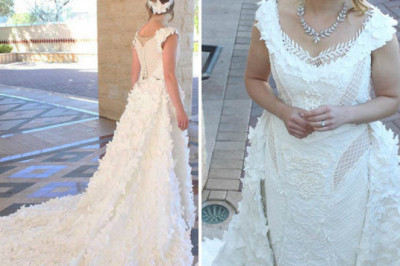 Свадебные платья из туалетной бумаги 