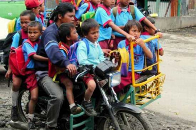 Перевозка на мотороллере 