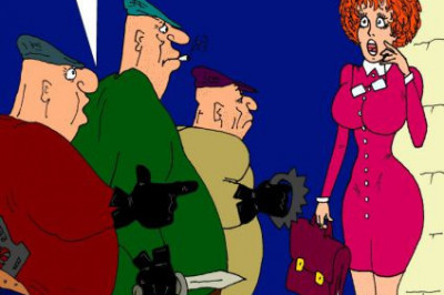 Мелкие воришки в карикатурах 