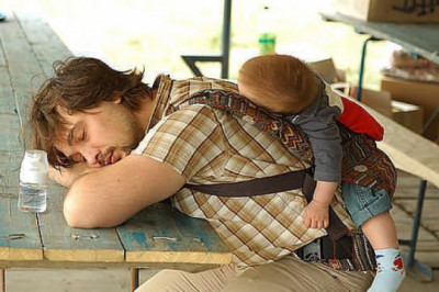 Оставили деток на папу